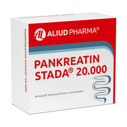 Abbildung: Pankreatin STADA 20.000 magensaftresistent Hartkapseln 50 St, Magensaftresistente Hartkapseln PZN 11101804