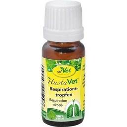 Abbildung: Hustavet Respirationstropfen vet. (für Tiere) Flüssigkeit, 10 ml PZN 11103269