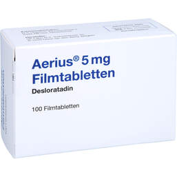 Abbildung: Aerius 5 mg Filmtabletten 100 St, Filmtabletten PZN 11103298
