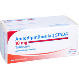 Abbildung: Amlodipin besilat STADA 10 mg Tabletten 100 St, Tabletten PZN 11105618