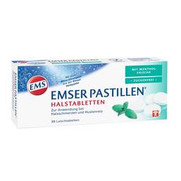 Abbildung: Emser Pastillen mit Mentholfrische zuckerfrei Lutschtabletten, 30 St PZN 11108025