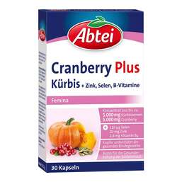 Abbildung: Abtei Kürbis Plus Cranberry Kapseln 30 St, Kapseln PZN 11111300