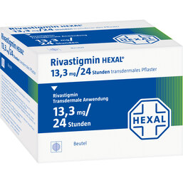 Abbildung: Rivastigmin Hexal 13,3 mg / 24 Std.transd.Pflaster 60 St, Pflaster transdermal PZN 11112015