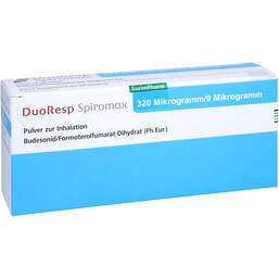 Abbildung: Duoresp Spiromax 320µg / 9 µg / Dosis 1x60ED Inh.-Pulver 1 St, Inhalationspulver PZN 11112469
