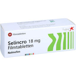 Abbildung: Selincro 18 mg Filmtabletten 49 St, Filmtabletten PZN 11113090