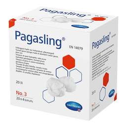 Abbildung: Pagasling Mulltupfer steril Größe 3 pflaumengroß 20X4 St, Tupfer PZN 11113397