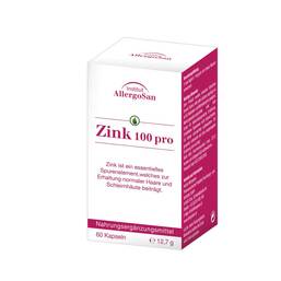 Abbildung: Allergosan Zink 100 pro Kapseln Kapseln, 60 St PZN 11118029