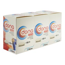 Abbildung: Dona 750 mg Filmtabletten 180 St, Filmtabletten PZN 11123237