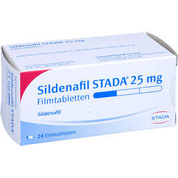 Abbildung: Sildenafil STADA 25 mg Filmtabletten 24 St, Filmtabletten PZN 11123444