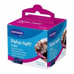 Abbildung: Peha-Haft Color Fixierbinde latexf.4 cm x 4 m blau 1 St, Binden PZN 11124892