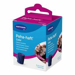 Abbildung: Peha-Haft Color Fixierbinde latexf.6 cm x 4 m blau 1 St, Binden PZN 11124923