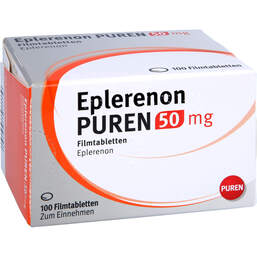 Abbildung: Eplerenon Puren 50 mg Filmtabletten 100 St, Filmtabletten PZN 11126810