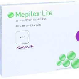 Abbildung: Mepilex Lite Schaumverband 10x10 cm steril 5 St, Verband PZN 11134376