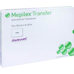Abbildung: Mepilex Transfer Wundverband 15x20 cm steril 5 St, Verband PZN 11134399