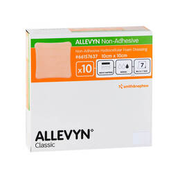 Abbildung: Allevyn non Adhesive 10x10 cm Kompressen 10 St, Kompressen PZN 11137647