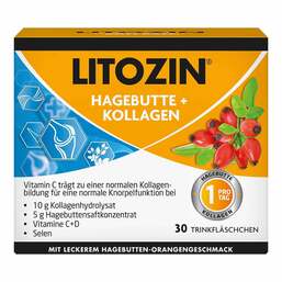 Abbildung: Litozin Hagebutte + Kollagen Trinkfläschchen Ampullen, 30X25 ml PZN 11138061