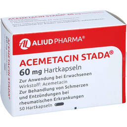 Abbildung: Acemetacin STADA 60 mg Hartkapseln 50 St, Hartkapseln PZN 11140537
