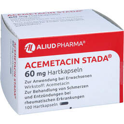 Abbildung: Acemetacin STADA 60 mg Hartkapseln 100 St, Hartkapseln PZN 11140543