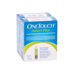 Abbildung: One Touch Selectplus Blutzucker Teststreifen 100 St, Teststreifen PZN 11141293