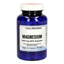 Abbildung: Magnesium 200 mg GPH Kapseln 180 St, Kapseln PZN 11146505