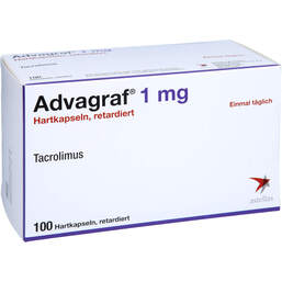 Abbildung: Advagraf 1 mg Hartkapsel retardiert 100 St, Retard-Kapseln PZN 11158336