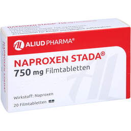Abbildung: Naproxen STADA 750 mg Filmtabletten 20 St, Filmtabletten PZN 11160391