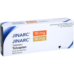 Abbildung: Jinarc 90 mg + 30 mg Tabletten 56 St, Tabletten PZN 11160913