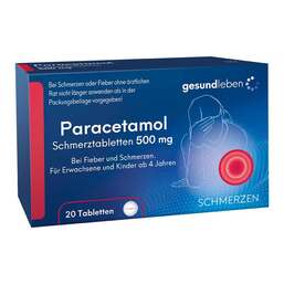 Abbildung: Paracetamol Schmerztabletten Tabletten, 20 St PZN 11162504