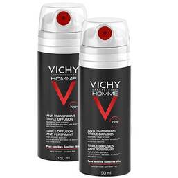 Abbildung: VICHY HOMME Deo Spray 72h Deospray, 2X150 ml PZN 11162645