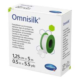 Abbildung: Omnisilk Fixierpflaster Kunstseide 1,25 cmx5 m 1 St, Pflaster PZN 11163538