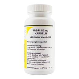 Abbildung: P-5-P 50 mg aktiviertes Vitamin B 6 Kapseln 90 St, Kapseln PZN 11169251