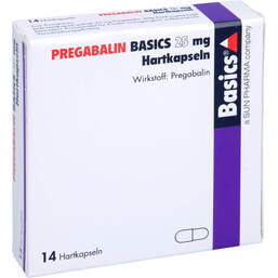 Abbildung: Pregabalin Basics 25 mg Hartkapseln 14 St, Hartkapseln PZN 11172224