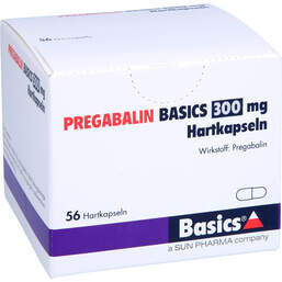 Abbildung: Pregabalin Basics 300 mg Hartkapseln 56 St, Hartkapseln PZN 11172477