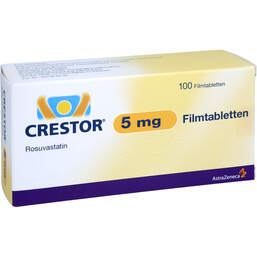 Abbildung: Crestor 5 mg Filmtabletten 100 St, Filmtabletten PZN 11174068