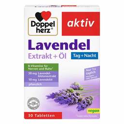 Abbildung: Doppelherz Lavendel Extrakt + Öl Tabletten Tabletten, 30 St PZN 11174275
