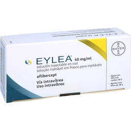 Abbildung: Eylea 40 mg / ml Injektionslösung Durchstechflasche 1 St, Injektionslösung PZN 11174861