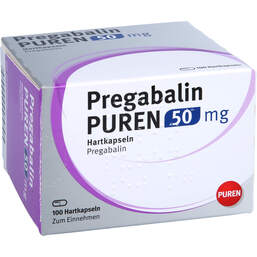 Abbildung: Pregabalin Puren 50 mg Hartkapseln 100 St, Hartkapseln PZN 11176050