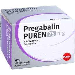 Abbildung: Pregabalin Puren 75 mg Hartkapseln 100 St, Hartkapseln PZN 11176096