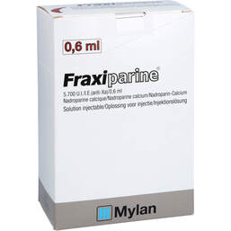 Abbildung: Fraxiparine 0,6 ml Injektionslösung in einer Fertigspritze 10X0.6 ml, Injektionslösung PZN 11188550