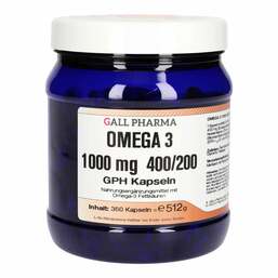 Abbildung: Omega 3 1000 mg 400 / 200 GPH Kapseln 360 St, Kapseln PZN 11190239