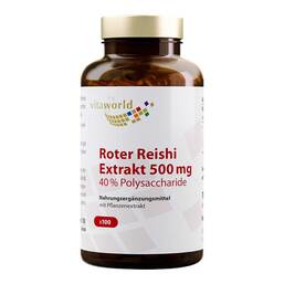 Abbildung: Roter Reishi Extrakt 500 mg 40% Polysacchar.Kapseln 100 St, Kapseln PZN 11219078