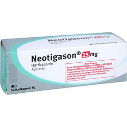 Abbildung: Neotigason 25 mg Hartkapseln 50 St, Hartkapseln PZN 11228640
