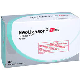 Abbildung: Neotigason 25 mg Hartkapseln 100 St, Hartkapseln PZN 11228657