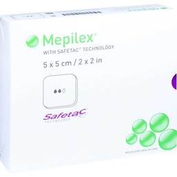 Abbildung: Mepilex 5x5 cm Schaumverband 5 St, Verband PZN 11229332