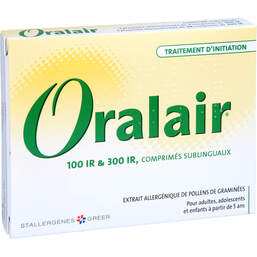 Abbildung: Oralair 100IR / 300IR Einl.Gräser Sublingualtabletten 31 St, Sublingualtabletten PZN 11229527