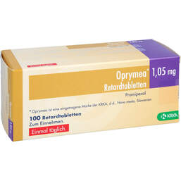 Abbildung: Oprymea 1,05 mg Retardtabletten 100 St, Retard-Tabletten PZN 11229734