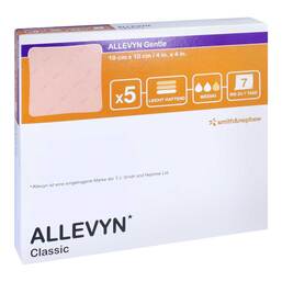 Abbildung: Allevyn Gentle 10x10 cm Verband 5 St, Verband PZN 11230223