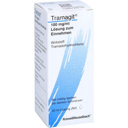 Abbildung: Tramagit 100 mg / ml Lösung zum Einnehmen mit Dosierpumpe 50 ml, Lösung zum Einnehmen PZN 11230832