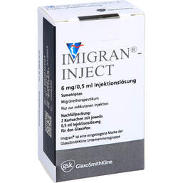 Abbildung: Imigran Inject Nachfüllpack Injektionslösung 2 St, Injektionslösung PZN 11235315