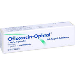 Abbildung: Ofloxacin-Ophtal 3 mg / g Augensalbe 3 g, Augensalbe PZN 11240931
